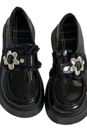 Cute Everyday Outfits, Outfit Inspo Casual Flower Buckle Chunky Platforms