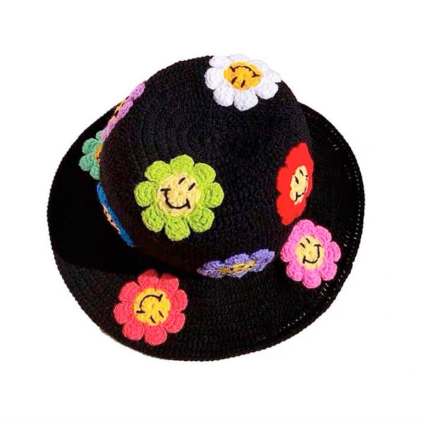 Cute Everyday Outfits, Outfit Inspo Casual Flower Crochet Bucket Hat Cute Everyday Outfits, Outfit Inspo Casual Flower Crochet Bucket Hat