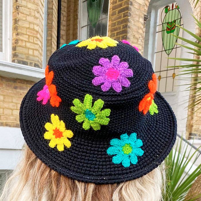 Cute Everyday Outfits, Outfit Inspo Casual Flower Crochet Bucket Hat Cute Everyday Outfits, Outfit Inspo Casual Flower Crochet Bucket Hat