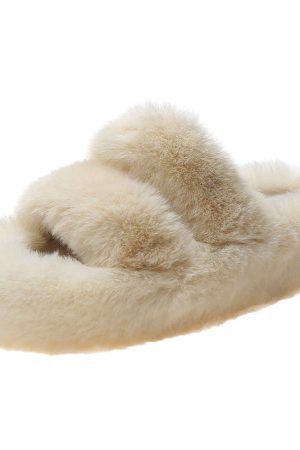 Cute Everyday Outfits, Outfit Inspo Casual Fluffy Platform Slippers