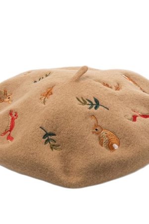 Cute Everyday Outfits, Outfit Inspo Casual Forest Embroidered Beret