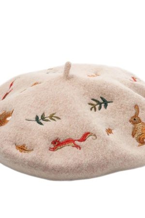 Cute Everyday Outfits, Outfit Inspo Casual Forest Embroidered Beret
