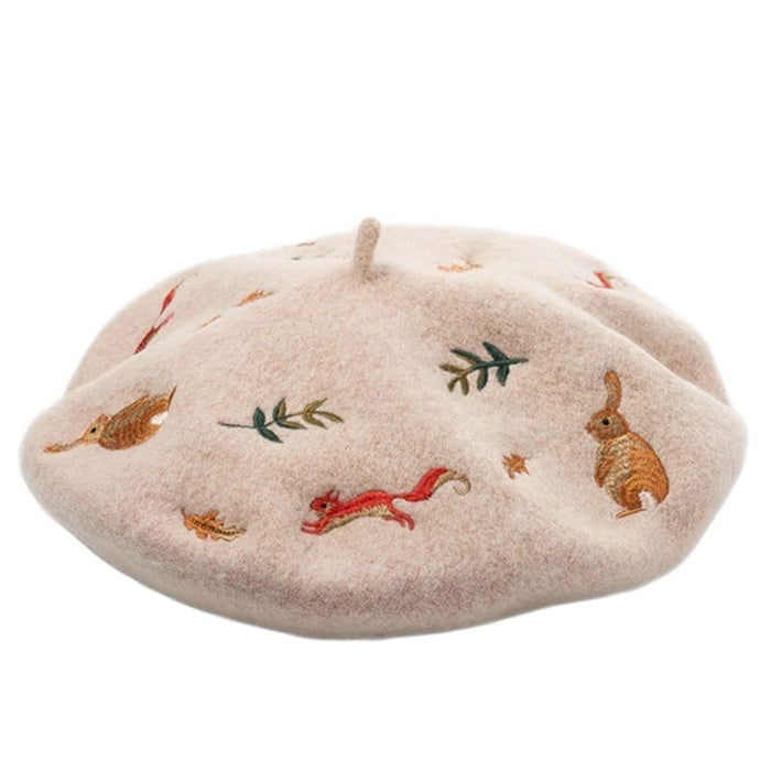 Cute Everyday Outfits, Outfit Inspo Casual Forest Embroidered Beret Cute Everyday Outfits, Outfit Inspo Casual Forest Embroidered Beret