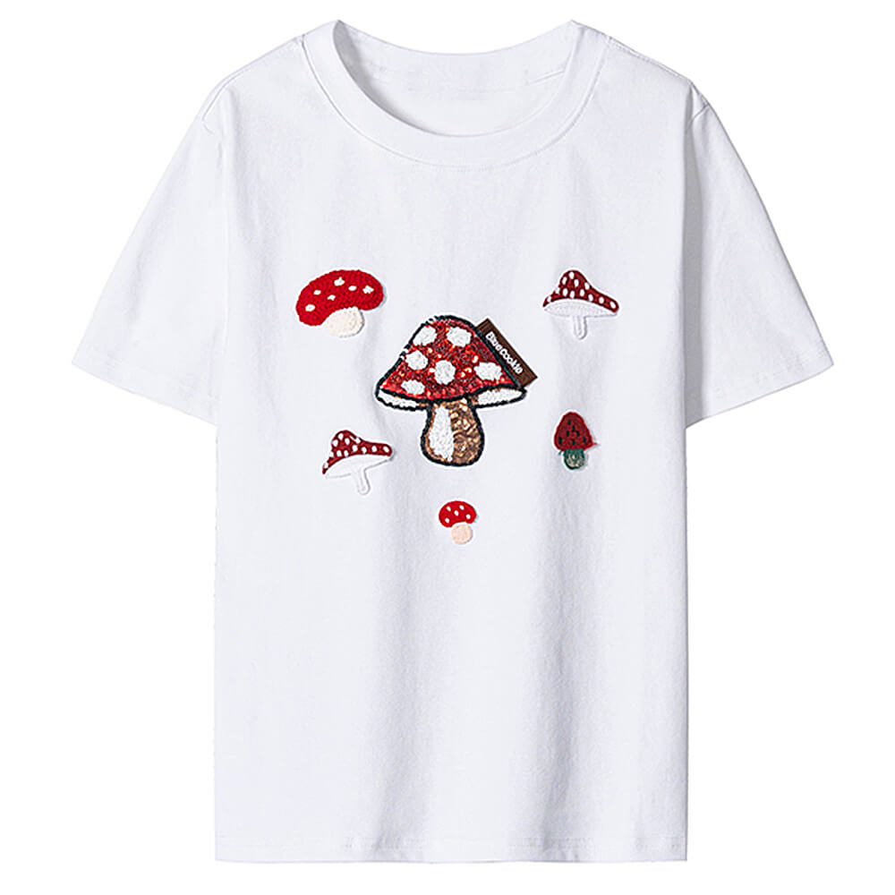 Cute Everyday Outfits, Outfit Inspo Casual Forest Fairy Mushroom Sequin T-Shirt Cute Everyday Outfits, Outfit Inspo Casual Forest Fairy Mushroom Sequin T-Shirt