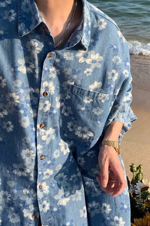 Cute Everyday Outfits, Outfit Inspo Casual Forget-me-Not Denim Shirt