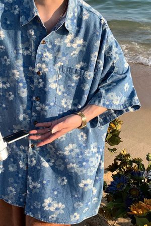 Cute Everyday Outfits, Outfit Inspo Casual Forget-me-Not Denim Shirt