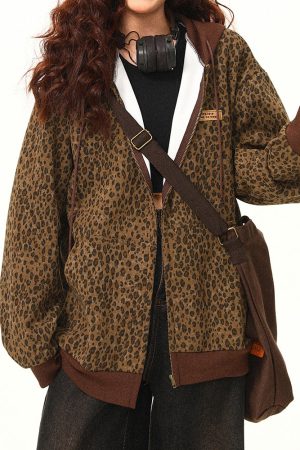 Cute Everyday Outfits, Outfit Inspo Casual Found Leopard Oversized Hoodie