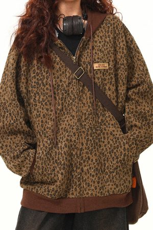 Cute Everyday Outfits, Outfit Inspo Casual Found Leopard Oversized Hoodie