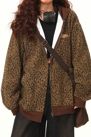 Cute Everyday Outfits, Outfit Inspo Casual Found Leopard Oversized Hoodie