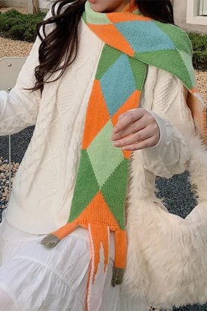 Cute Everyday Outfits, Outfit Inspo Casual Fox Knitted Scarf