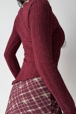 Cute Everyday Outfits, Outfit Inspo Casual Frazzled English Woman Asymmetrical Knit Top