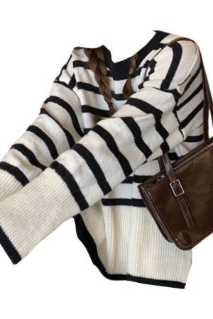 Cute Everyday Outfits, Outfit Inspo Casual French Aesthetic Striped Sweater