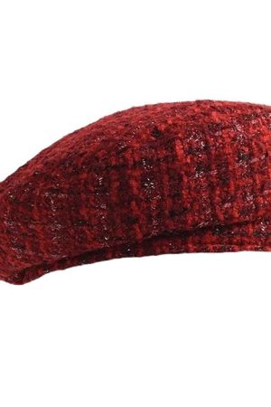 Cute Everyday Outfits, Outfit Inspo Casual French Girl Aesthetic Tweed Beret