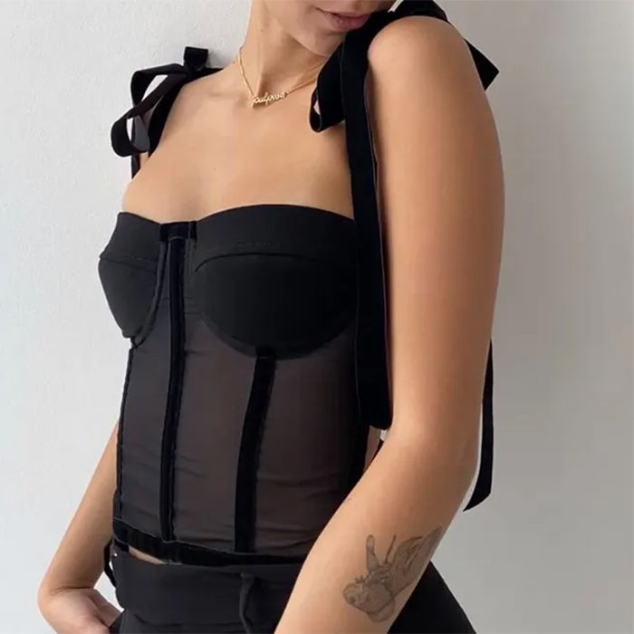 Cute Everyday Outfits, Outfit Inspo Casual French Girl Bow Corset Top Cute Everyday Outfits, Outfit Inspo Casual French Girl Bow Corset Top