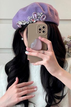 Cute Everyday Outfits, Outfit Inspo Casual French Girl Rhinestone Beret