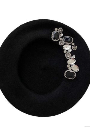 Cute Everyday Outfits, Outfit Inspo Casual French Girl Rhinestone Beret