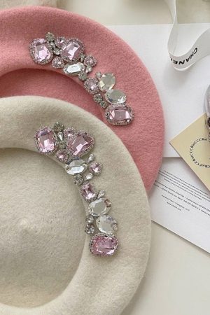 Cute Everyday Outfits, Outfit Inspo Casual French Girl Rhinestone Beret