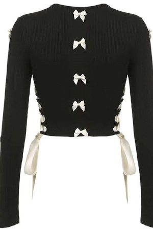 Cute Everyday Outfits, Outfit Inspo Casual French Maid Cut Out Long Sleeve Top