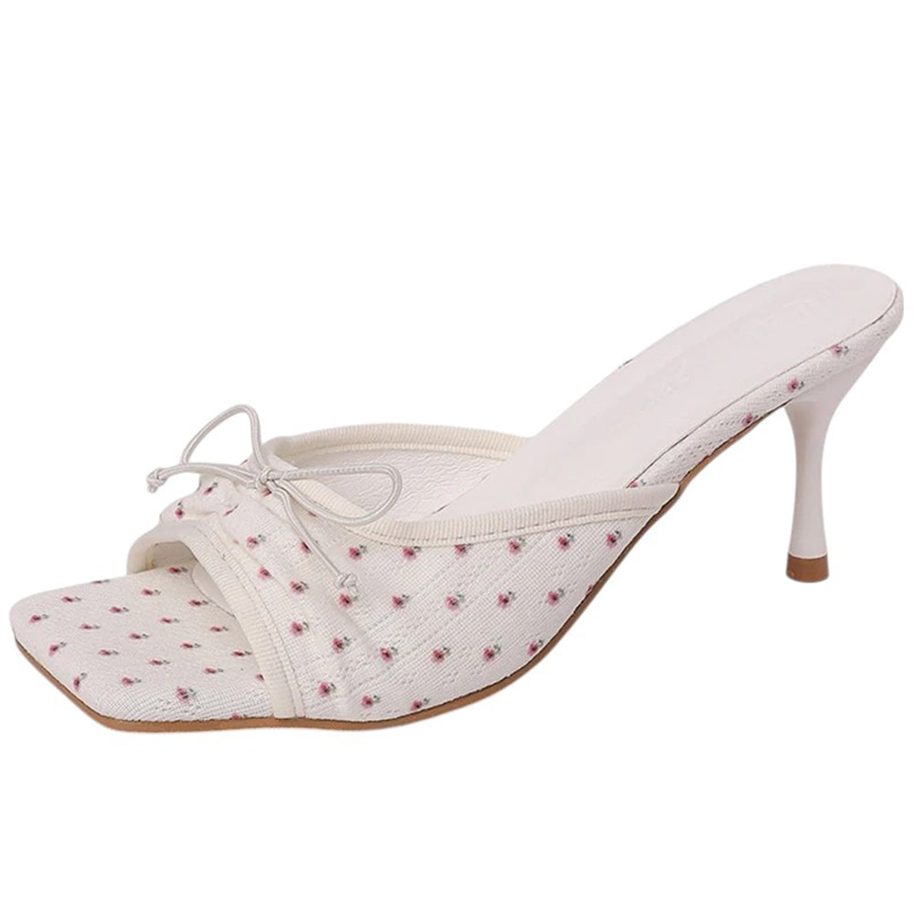 Cute Everyday Outfits, Outfit Inspo Casual French Summer Floral Heeled Mules