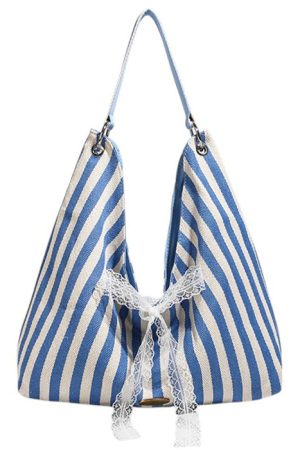 Cute Everyday Outfits, Outfit Inspo Casual French Summer Striped Sack Bag