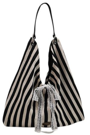 Cute Everyday Outfits, Outfit Inspo Casual French Summer Striped Sack Bag