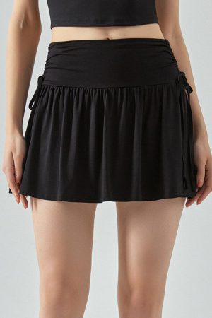 Cute Everyday Outfits, Outfit Inspo Casual French Sun Tennis Skirt in Black