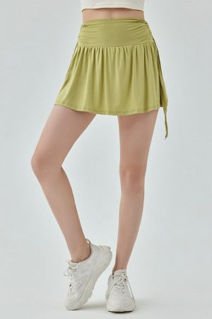 Cute Everyday Outfits, Outfit Inspo Casual French Sun Tennis Skirt in Green