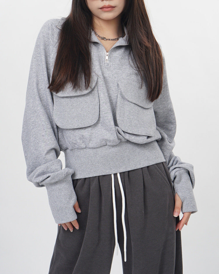 Cute Everyday Outfits, Outfit Inspo Casual Front Pockets Grey Zip Up Sweatshirt Cute Everyday Outfits, Outfit Inspo Casual Front Pockets Grey Zip Up Sweatshirt