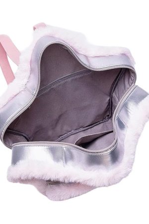 Cute Everyday Outfits, Outfit Inspo Casual Furry Star-Shaped Backpack