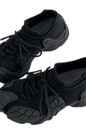 Cute Everyday Outfits, Outfit Inspo Casual Future World Chunky Sneakers in Black