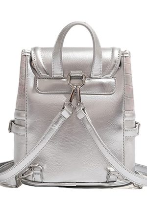 Cute Everyday Outfits, Outfit Inspo Casual Future World Mini Backpack in Silver