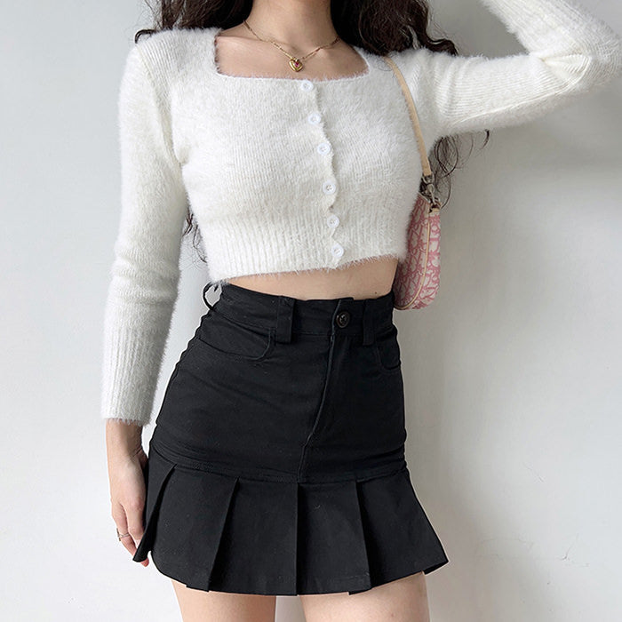 Cute Everyday Outfits, Outfit Inspo Casual Fuzzy Cropped Cardigan Cute Everyday Outfits, Outfit Inspo Casual Fuzzy Cropped Cardigan