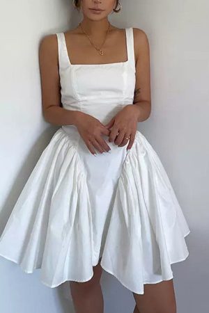 Cute Everyday Outfits, Outfit Inspo Casual Garden Of Envy Back-Tie Milkmaid Dress