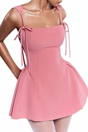 Cute Everyday Outfits, Outfit Inspo Casual Gardens in Bloom Bow-Tie Mini Dress