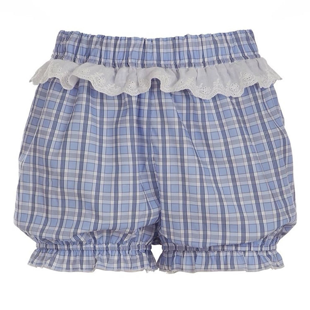 Cute Everyday Outfits, Outfit Inspo Casual Gingham Frill Trim Shorts