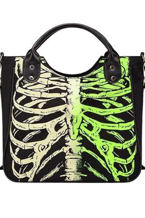 Cute Everyday Outfits, Outfit Inspo Casual Glow In The Dark Skeleton Bag