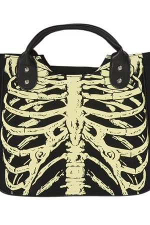 Cute Everyday Outfits, Outfit Inspo Casual Glow In The Dark Skeleton Bag
