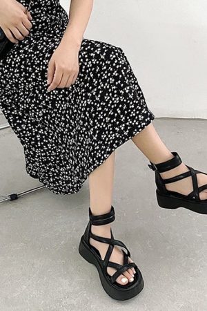 Cute Everyday Outfits, Outfit Inspo Casual Goblincore Platform Sandals