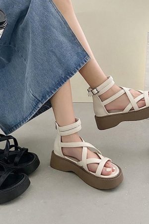 Cute Everyday Outfits, Outfit Inspo Casual Goblincore Platform Sandals