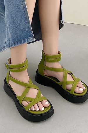 Cute Everyday Outfits, Outfit Inspo Casual Goblincore Platform Sandals