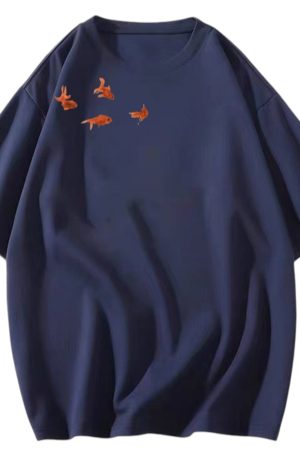 Cute Everyday Outfits, Outfit Inspo Casual Goldfish Aesthetic Graphic Tee