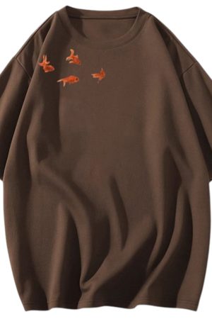 Cute Everyday Outfits, Outfit Inspo Casual Goldfish Aesthetic Graphic Tee