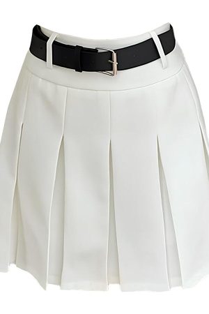 Cute Everyday Outfits, Outfit Inspo Casual Good Manners Knee-Length Pleated Skirt