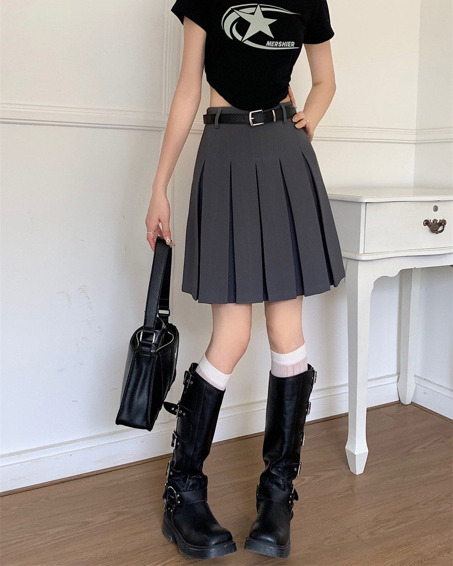 Cute Everyday Outfits, Outfit Inspo Casual Good Manners Knee-Length Pleated Skirt Cute Everyday Outfits, Outfit Inspo Casual Good Manners Knee-Length Pleated Skirt