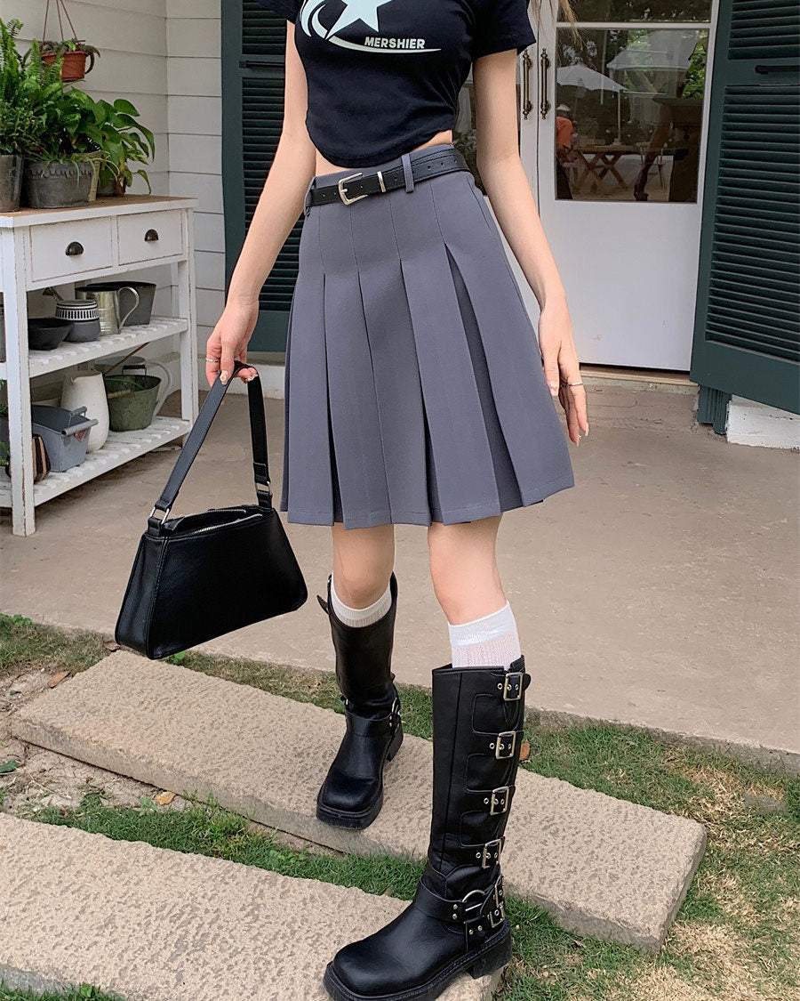 Cute Everyday Outfits, Outfit Inspo Casual Good Manners Knee-Length Pleated Skirt Cute Everyday Outfits, Outfit Inspo Casual Good Manners Knee-Length Pleated Skirt