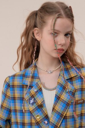 Cute Everyday Outfits, Outfit Inspo Casual Good Manners Oversized Plaid Blazer