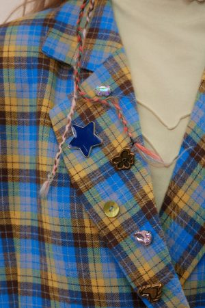 Cute Everyday Outfits, Outfit Inspo Casual Good Manners Oversized Plaid Blazer