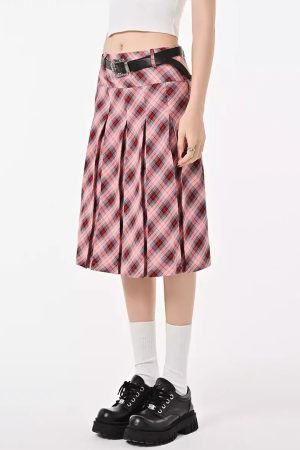 Cute Everyday Outfits, Outfit Inspo Casual Good Manners Plaid Kilt Skirt
