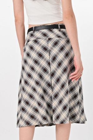 Cute Everyday Outfits, Outfit Inspo Casual Good Manners Plaid Kilt Skirt