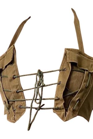 Cute Everyday Outfits, Outfit Inspo Casual Gossip Goes Around Lace-Up Cargo Top